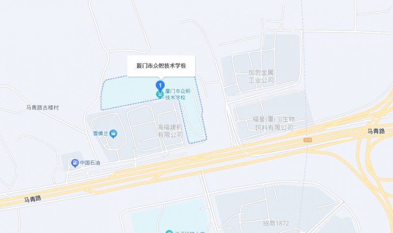 廈門市眾幟技術(shù)學(xué)校地址，乘車路線