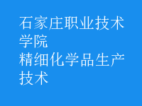 精細化學品生產(chǎn)技術