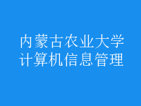 計(jì)算機(jī)信息管理
