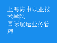 國(guó)際航運(yùn)業(yè)務(wù)管理