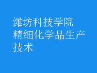 精細化學品生產(chǎn)技術