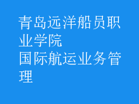 國(guó)際航運(yùn)業(yè)務(wù)管理