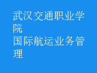 國(guó)際航運(yùn)業(yè)務(wù)管理